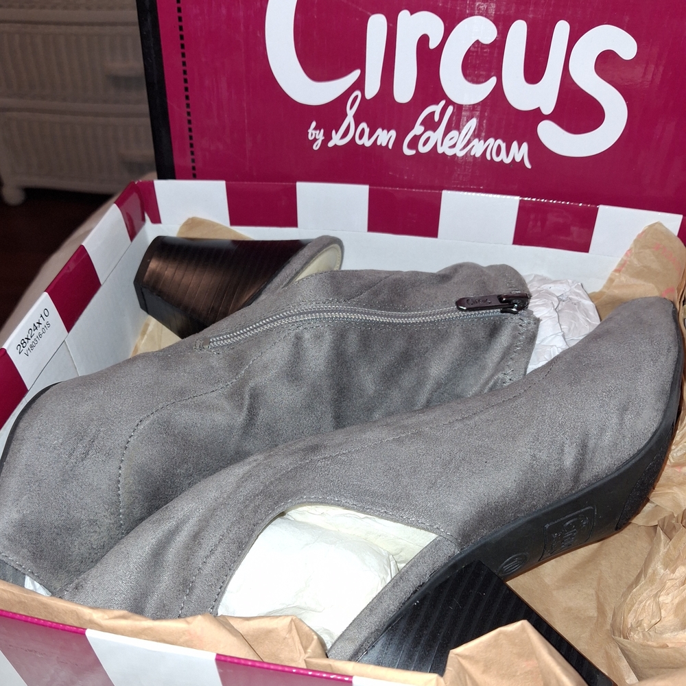 Circus by Sam Edelman Gray Ankle Boots